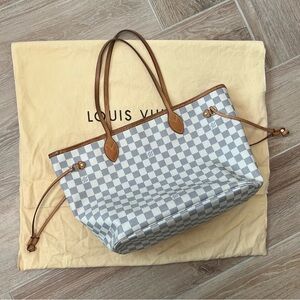 LOUIS VUITTON Damier Azur Neverfull MM